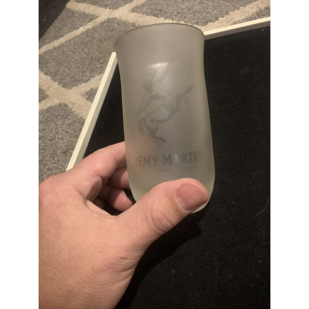 Remy Martin Champagne Cognac Frosted Glasses  Barware
